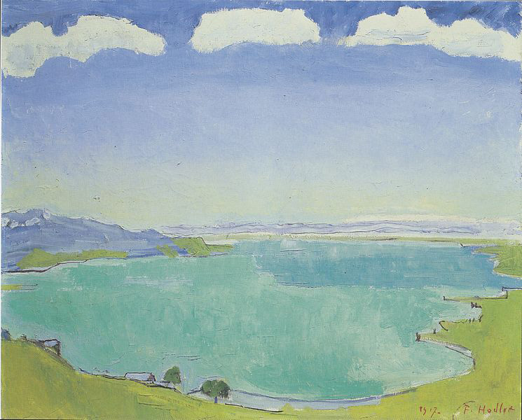 Ferdinand Hodler Genfersee von Caux aus